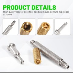 Gold Universal Implant Tooth Locator Tool – 3-in-1 Dental Instrument with Gloves