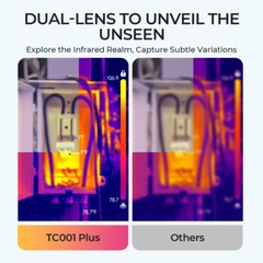 TOPDON TC001 Plus Compact Thermal Imaging Camera for USB-C Android Night Visible