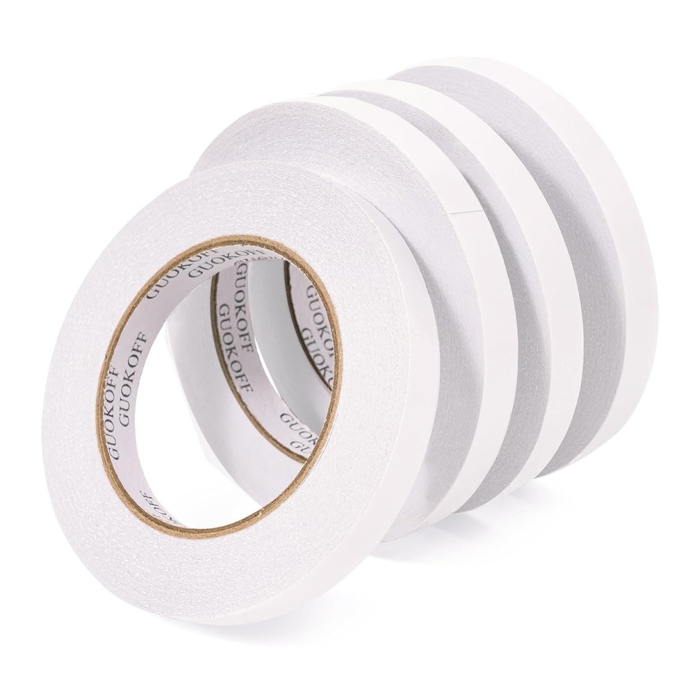 Double Sided Tape 1/2 Inch x 40 Yards – 4 Rolls, Strong Adhesive Double Sided…