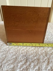 VTG Levenger Wood 3 Slot Desk Organizer Storage Box Office Supplies 1980’s
