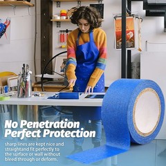 10 Rolls Blue Painters Tape, Masking Tape, Painter’S Tape, Painting Tape