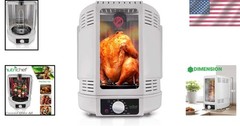 NutriChef Vertical Rotisserie Oven – 4Qt Electric Roaster for 700 Watts Cooking