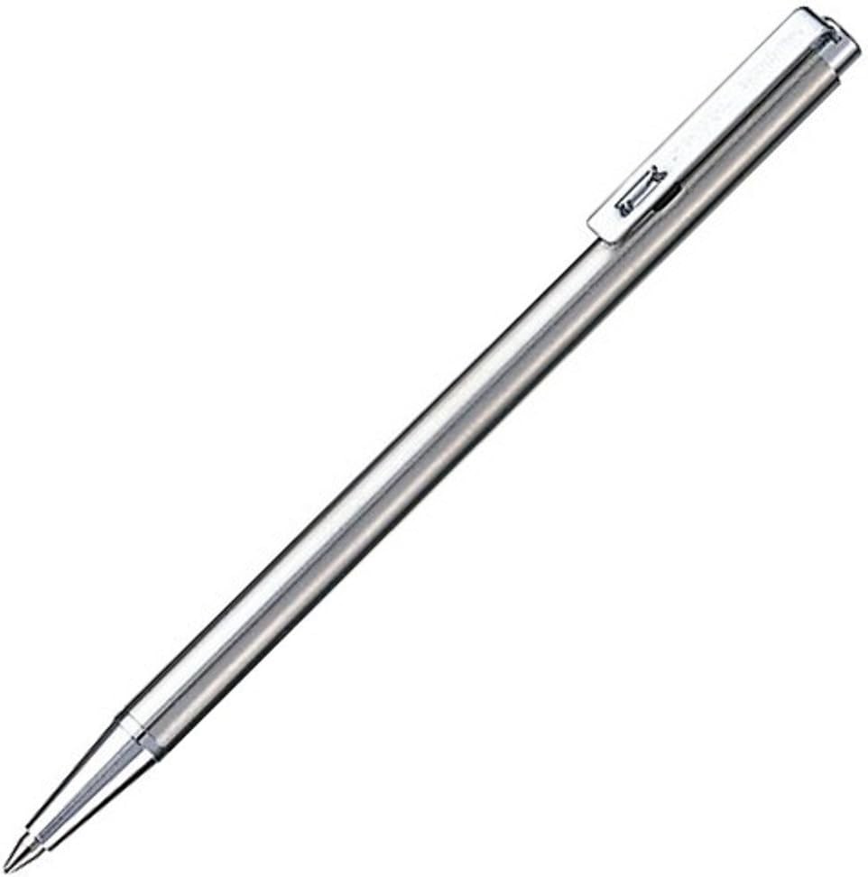 ZEBRA Slim Mini Ballpoint Pen 0.7 mm Silver Body Black Ink T-3