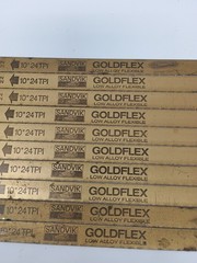 Vintage Sandvik Goldflex 10″Hacksaw Blades 24 TPI Made In Sweden – LOT OF 10