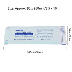 3.5×10″ Self Seal Pouch Sterilization Bag Pouches Dental