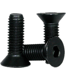 M12-1.75 x 40 mm Flat Socket Cap Screw 12.9, UNC, Black Oxide, FT, 25 Pack