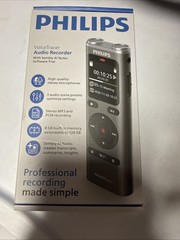 Philips DVT2075 Digital Voice Recorder 8GB Stereo NEW