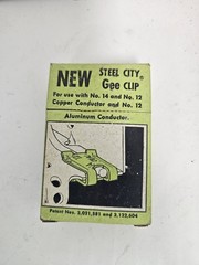 NOS Steel City Green Grounding Clip 14-12 AWG Copper Aluminum – Qty 50