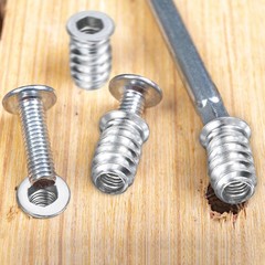 METERXITY M4x12mm Silver Hex Inserts 20pk