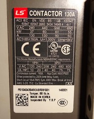LS Metasol MC-130A Contactor MC130A Coil Voltage 120VAC 3 Pole NEW
