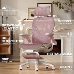 Mesh Office Chair ELABEST X100 Ergonomic Footrest
