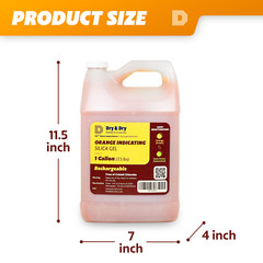 4 Gallon(30 LBS) “Dry&Dry” Premium Orange Indicating Silica Gel Desiccant Bead