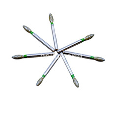 Dental Endo Diamond Burs FG Pointed Football 368/023C Coarse Grit High Speed