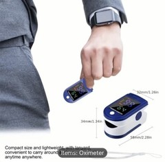 New Fingertip Pulse Oximeter LK87 With Strap And Belt Pouch