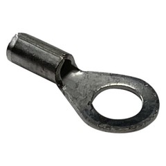 (100) Non-Insulated 22-18 Gauge #10 Ring Terminal Uninsulated Wire Connector