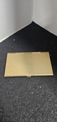 Vintage Brass Tone Gold Metal Business Card Holder Wallet