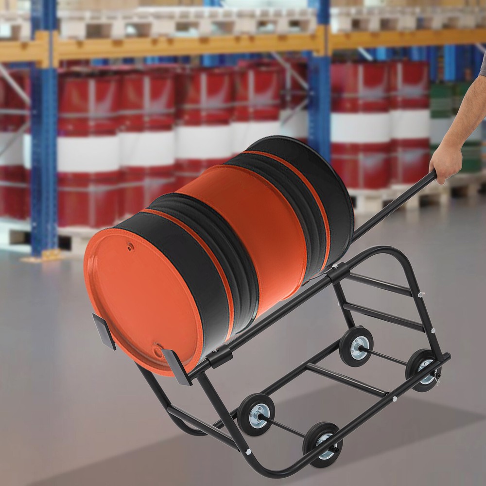 TFCFL 55 Gallon Drum Cradle, Movable Drum Cradle Drum Stand 600-pound Capacity,