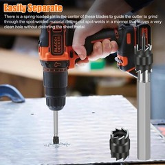 14Pcs 3/8″ Double Sided Rotary Spot Weld Cutter Remover Drill Bits Cut Welds Kit