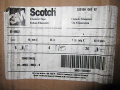 3M Scotch Industrial 7 mil Filament Tape 8919MSR CLEAR 48 mm x 55 m Qty 2 Rolls