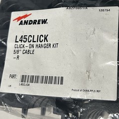 ANDREW L45CLICK , 10pcs Per Bag Click- On Hangers Kit For 5/8 Inch Antenna Cable