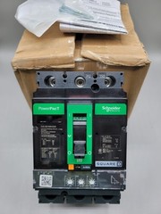 Square D HJL36100U33X 100 Amp PowerPact 3 Pole 600V Molded Case Circuit Breaker