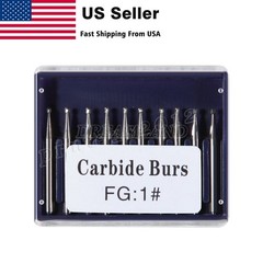 10 pcs High Speed Carbide Dental Bur Burs Friction Inverted ConeFG7406 FG7408