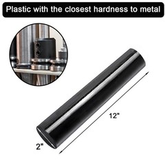 Round Acetal Copolymer Rods 2-Inch Diameter Opaque Acetal Plastic Rods 12-Inch