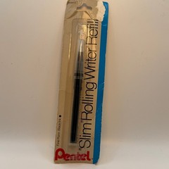 Pentel Slim Rolling Writer Refill Fine Point Black Ink Vintage MG8BP-A Japan