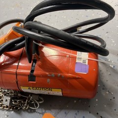 CM SHOPSTAR 300 Lb Electric Chain Hoist 115V 16FPM 10 Ft Reach W/Cord Reel