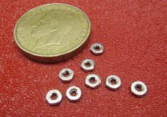 18-8 Stainless Steel Hex Nut RH, 4-40 x 3/16″ W x 1/16″ H, 300 pcs