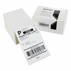 500 4×6 Fanfold Direct Thermal Shipping Labels for Zebra and Rollo Printers