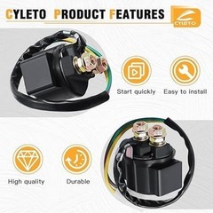 Starter Solenoid Relay Compatible with 50cc 70cc 90cc 110cc 125cc 150cc 200cc 25