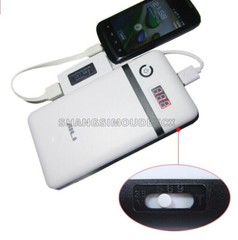 5V-21V 3.3A Mobile Power Bank Six 18650 Battery Charger White For 19V Laptop