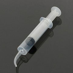 10 pcs Dental Disposable Curved Tip Utility Irrigation Syringes 12ml