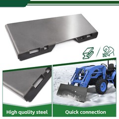 1/2″ Quick Tach Attachment Mount Plate Hitch For Skid Steer Loader Bobcat Kubota