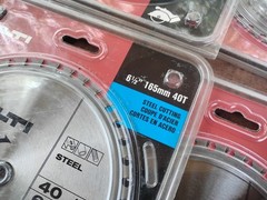 (Lot of 9) HILTI 6-1/2″ Metal Cutting SCM Circular Blade Carbide 40T 5/8″