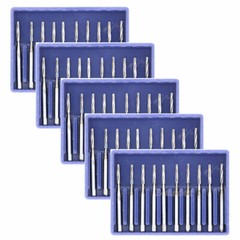 NEW 10Pcs Dental Lab Carbide Burs Drills FG169L# Tapered Fissure High Speed Bur