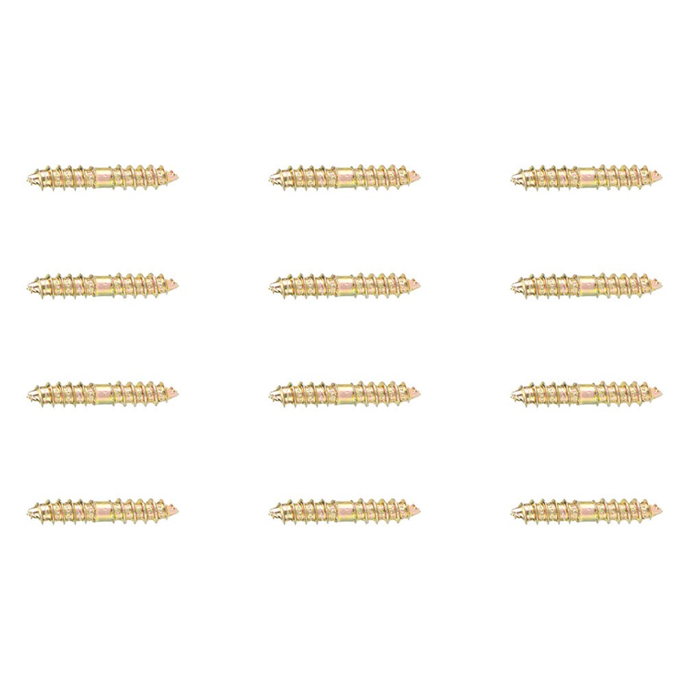20pcs/set 5*30mm Dowel Screw Woodworking Furniture Connector Double Ended Screw