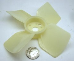 NAVY AIR TRAFFIC CONTROL HOWARD IND 6-218-152 NOS FAN IMPELLOR PLASTIC 4″ D 3/8″