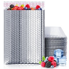 Thermal Bubble Mailer 6.5×10.5 in 100 Pack, Insulated, Waterproof, Cold Shipping