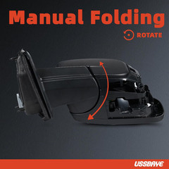 Side Mirror Assembly Compatible with 2022-2024 Ford Maverick XLT Left Driver Sid