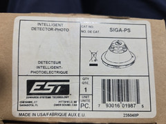 Edwards EST SIGA-PS Intelligent Photoelectric Smoke Detector with base