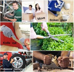 2 pairs Anti-cut Gloves Safety Cut Proof Stab Resistant Kitchen Butcher Cut-Resi