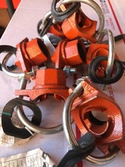 (Lot of 7) CHN Grooved Mechanical Tee Outlet 1-1/2″ x 1″ (green gasket)
