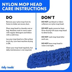 Commercial Dust Mop Replacement Head – 60 x 5 in. Cotton Nylon Reusable Mo