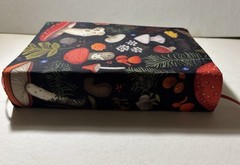 Handmade Mushroom Fabric – Sketchbook Blank Journal Book – 8. 5 in. x 5.8 in.