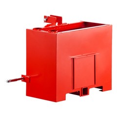 Ballast Box 3 Point Category 1 Tractor Quick Tach Hitch Counterweight Red