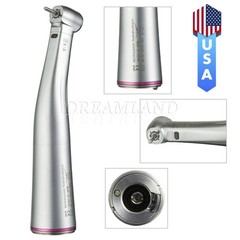 NSK Style Dental 1:5 Increasing Handpiece Fiber Optic LED Contra Angle Red Ring