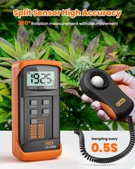 Digital Lux Meter 0-200,000 Range – Illuminance Light Intensity Tester for Indoo