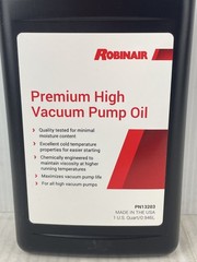 Robinair Premium High Vacuum Pump Oil, # 13203, made in USA, 1 Quart bottle